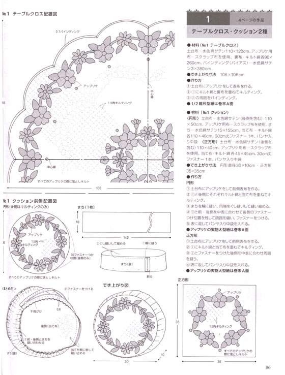 キルトジャッパン．リクエスト決定版 花のアップリケキルト