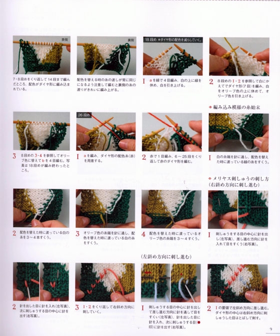はじめての棒針編み １枚でも使える編み込みパターン100