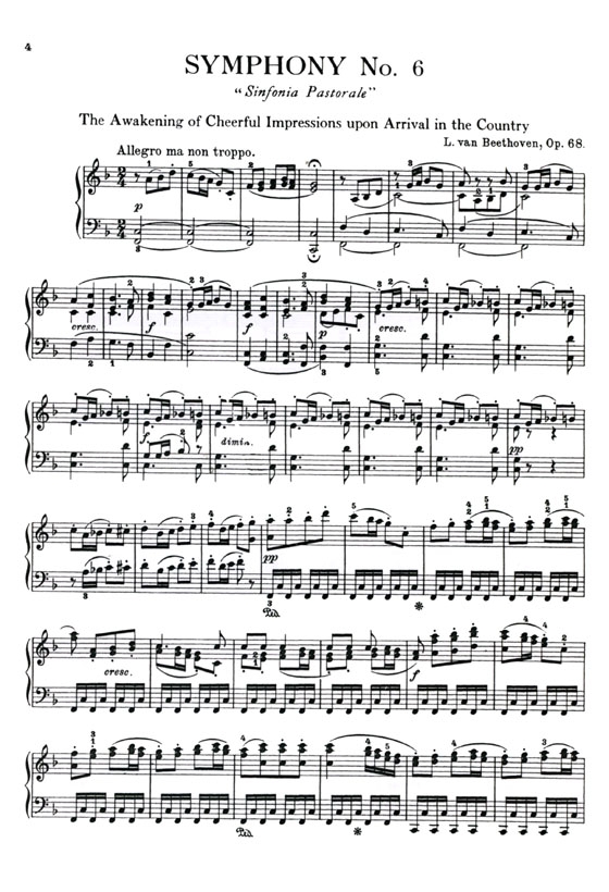 Beethoven【Symphonies Nos. 6-9 】For The Piano , Book 2 (Singer)
