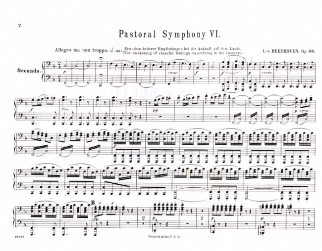 Beethoven【Symphonies , Nos. 6,7,8,9】Piano , Four Hands, Vol Ⅱ