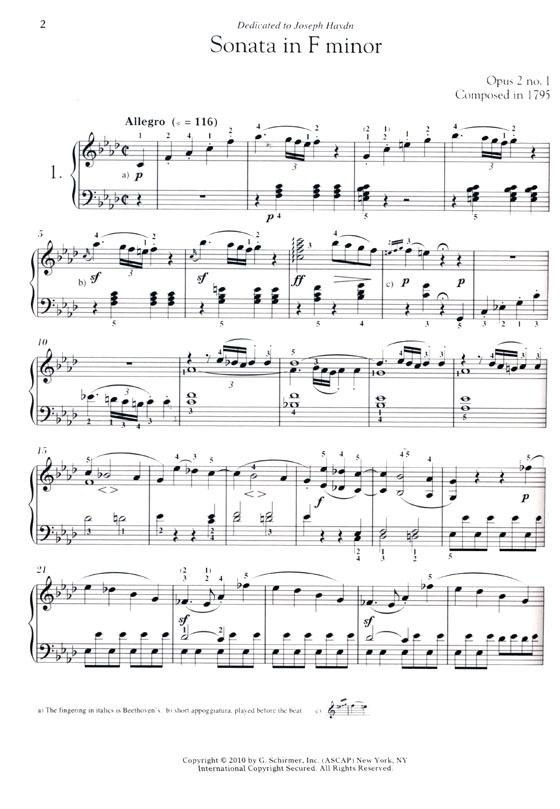 Beethoven【Piano Sonatas】Vol. I ,Nos. 1-15