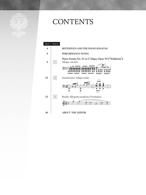 Beethoven【CD+樂譜】Piano Sonata No. 21 in C Major, Opus 53 (Waldstein)