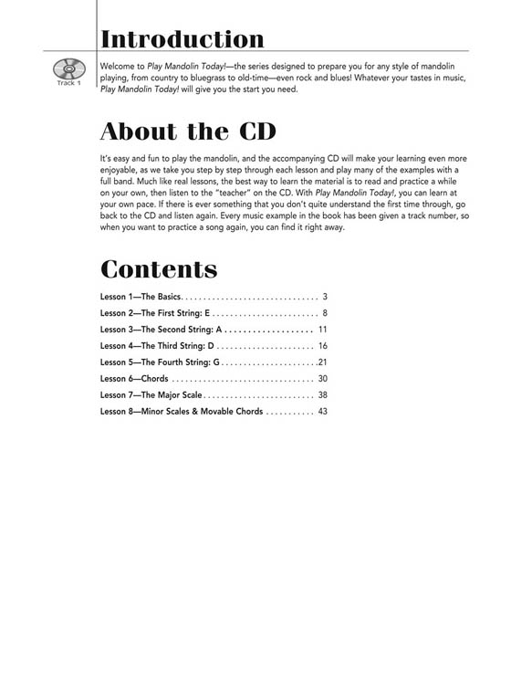 Play Mandolin Today !【CD+樂譜】Level One Play Mandolin Today !【CD+樂譜】Level One