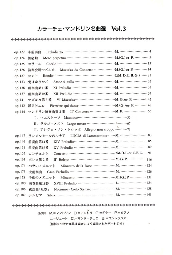 カラーチェマンドリン名曲選 Vol.3