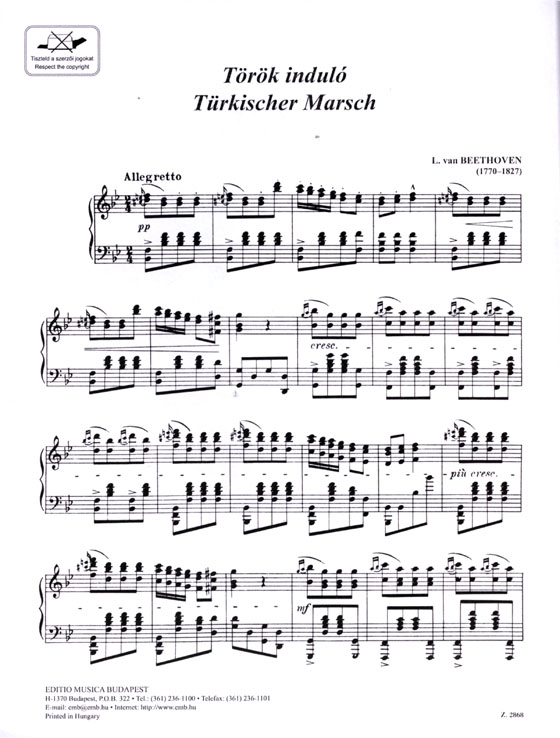 Beethoven【Türkischer Marsch】Piano