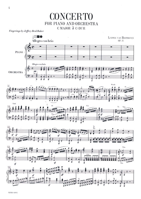 Beethoven Piano Concerto No. 1 in C major, op. 15