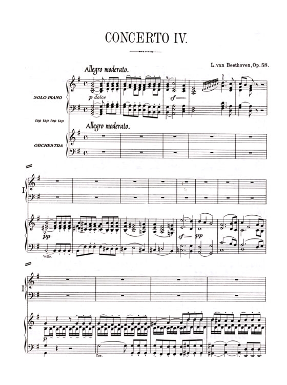 Beethoven【CD+樂譜】Piano Concerto No. 4 in G Major , Op.58
