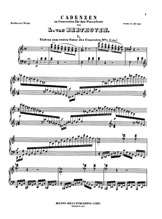 Beethoven【Cadenzas to the Piano Concerti】for Piano