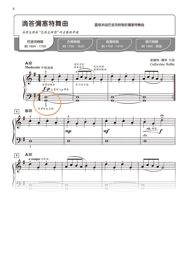 羅琳鋼琴藝術家教學法【1】技巧＋曲集