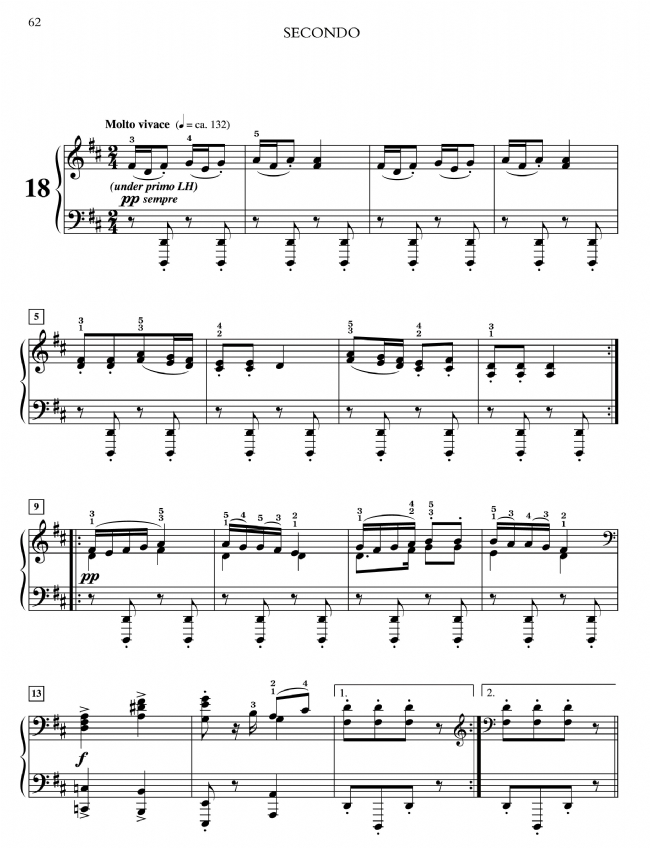 Brahms【Hungarian Dances, Vol. 2】for one Piano , Four Hands Brahms【Hungarian Dances, Vol. 2】for one Piano , Four Hands