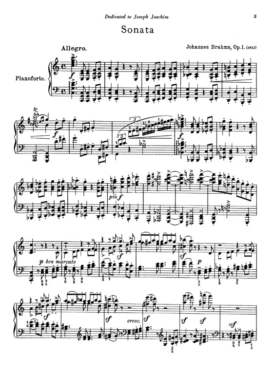 Brahms【Piano Works】Volume 1, for Piano