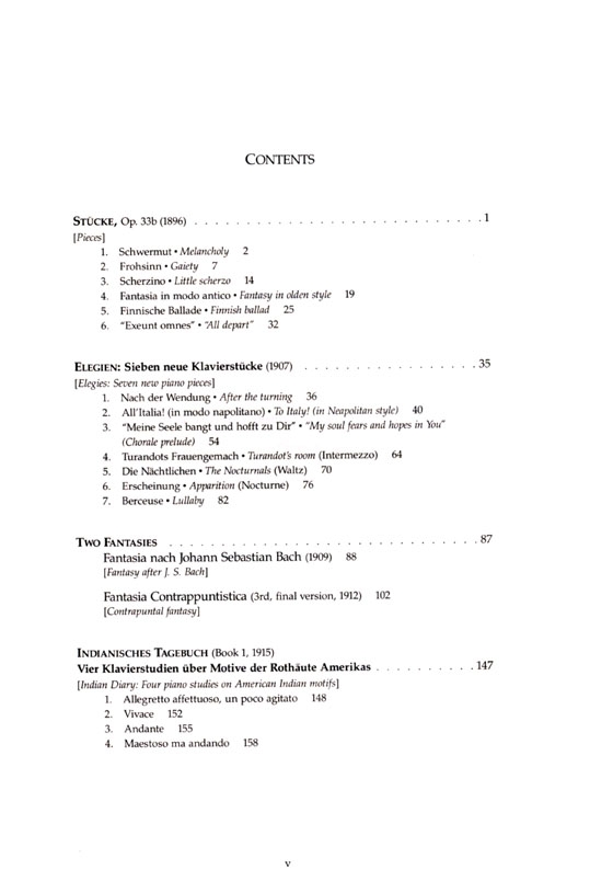 Ferruccio Busoni【The Complete Elegies, The Six Sonatinas and Other Original Works】for Solo Piano