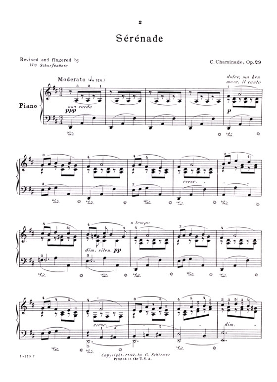 Chaminade【Selected Compositions】for The Piano , Book 1