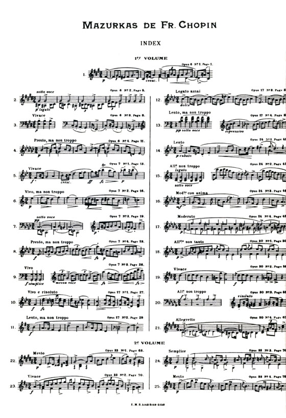 Chopin / Cortot【Mazurkas , 2eme Volume】pour Piano Chopin / Cortot【Mazurkas , 2eme Volume】pour Piano