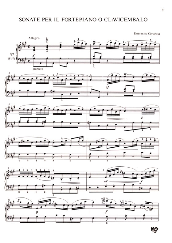 D. Cimarosa【Sonate】Per Il Fortepiano O Clavicembalo 2 チマローザ ピアノソナタ全集 2