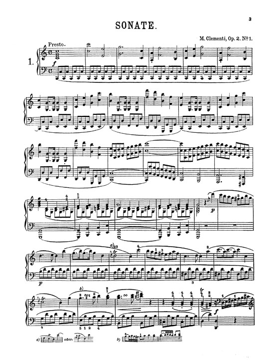 Clementi【Piano Sonatas, VolumeⅠ, Nos. 1-7】for Piano
