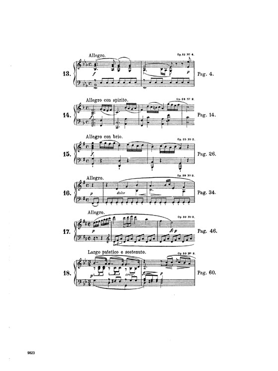 Clementi【Piano Sonatas, Volume Ⅲ, Nos. 13-18】for Piano