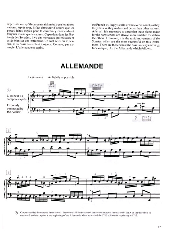 Couperin【L'Art de toucher le Clavecin】The Art of Playing the Harpsichord