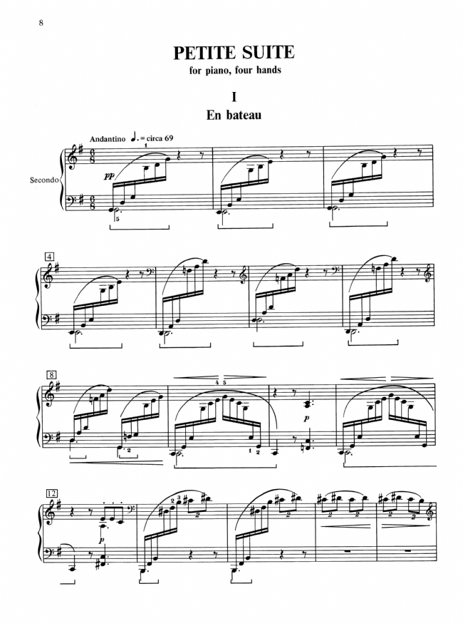 Debussy【Petite Suite】One Piano , Four Hands