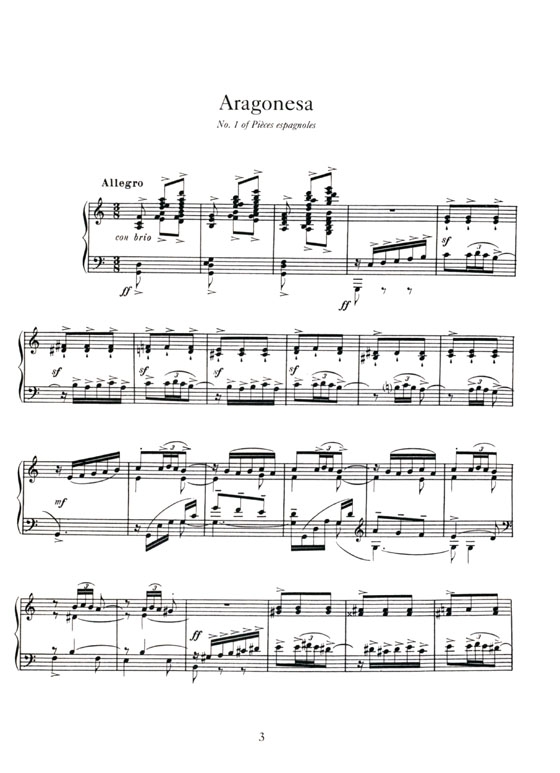 Manuel de Falla【Ritual Fire Dance and Other Works】for Solo Piano