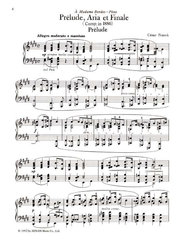 Franck【Prelude, Aria et Finale】for Piano フランク 前奏曲、アリアと終曲
