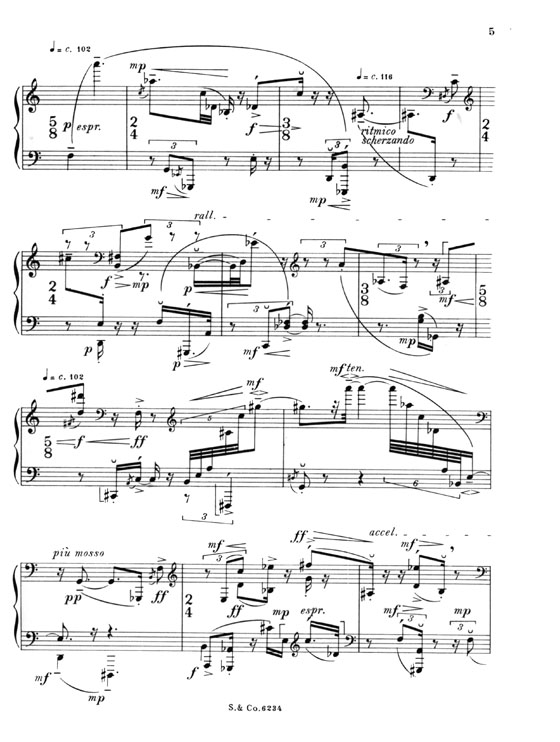 Alexander Goehr【Capriccio ,Op. 6】for Piano