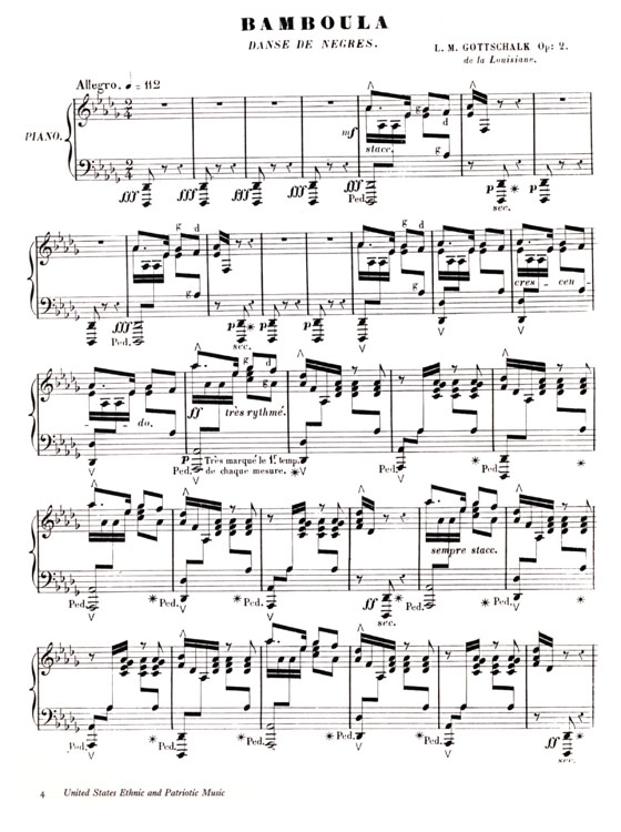 Piano Music of【Louis Moreau Gottschalk】