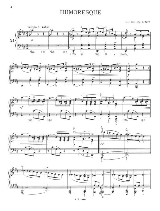 Grieg【Thirty-eight】Pianoforte Pieces , Book Ⅱ