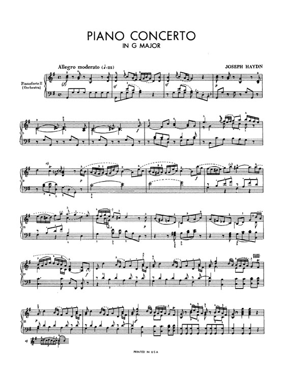 Haydn【Concerto in G Major】For Two Pianos / Four Hands