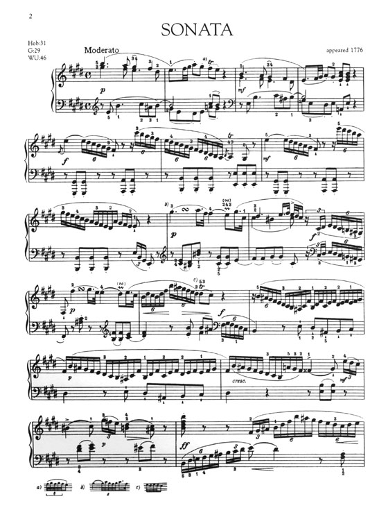 Haydn【Piano Sonatas】Book 2