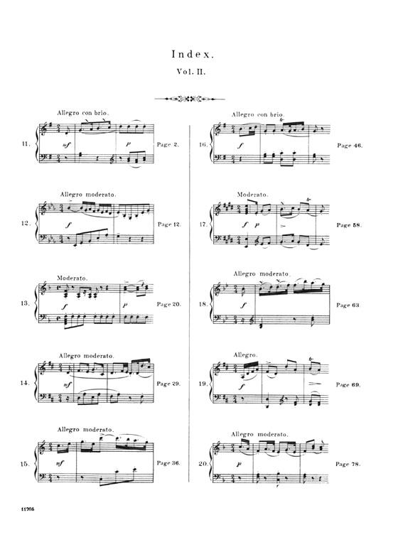 Haydn【Sonatas Book 2 , Nos. 11- 20】For The Piano