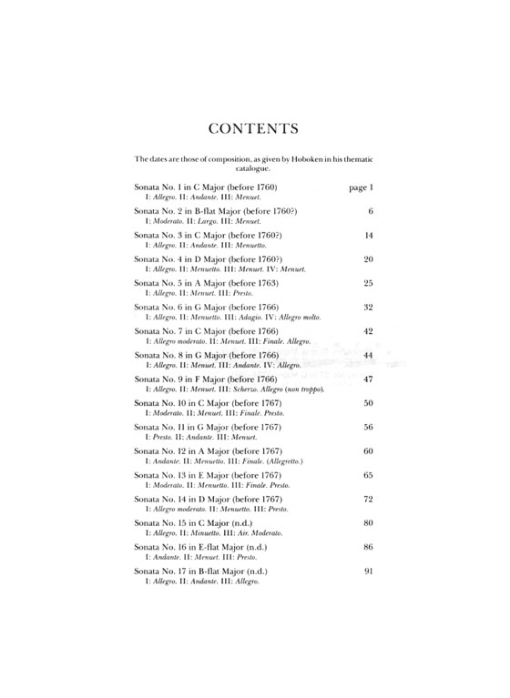 Haydn【Complete Piano Sonatas】Volume Ⅰ, Hoboken Nos. 1-29