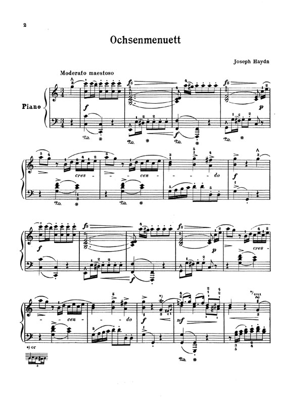Haydn【Ochsenmenuett and Gypsy Rondo】for Piano