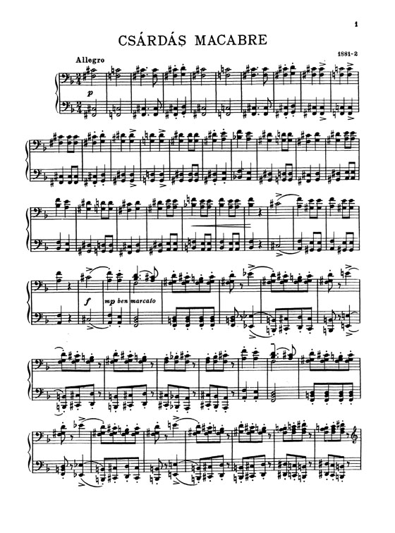 Liszt【Late Piano Works】for Piano