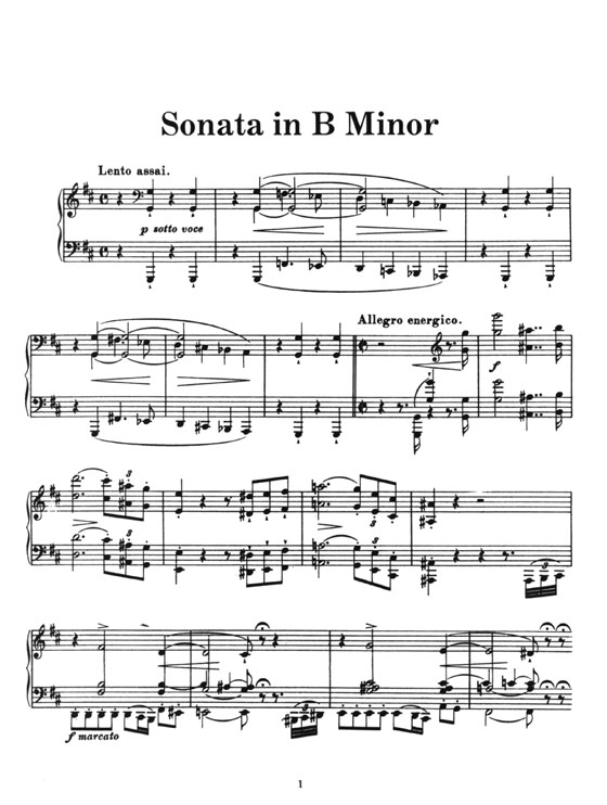 Franz Liszt【Sonata in B minor and Other Works】for Piano