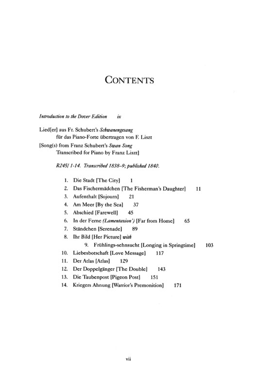 Liszt【The Schubert Song Transcriptions】for Solo Piano : Series Ⅲ