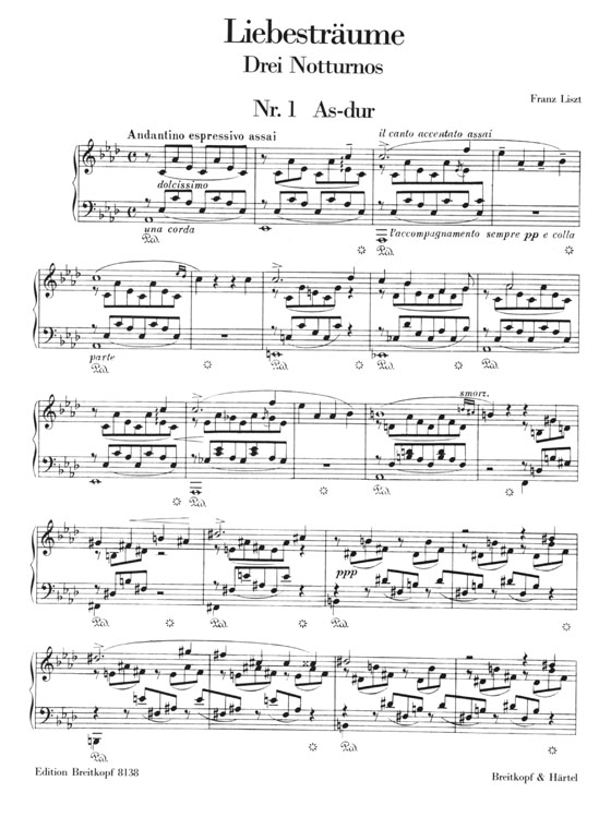 Liszt【Liebesträume , Drei Notturnos】for The Piano