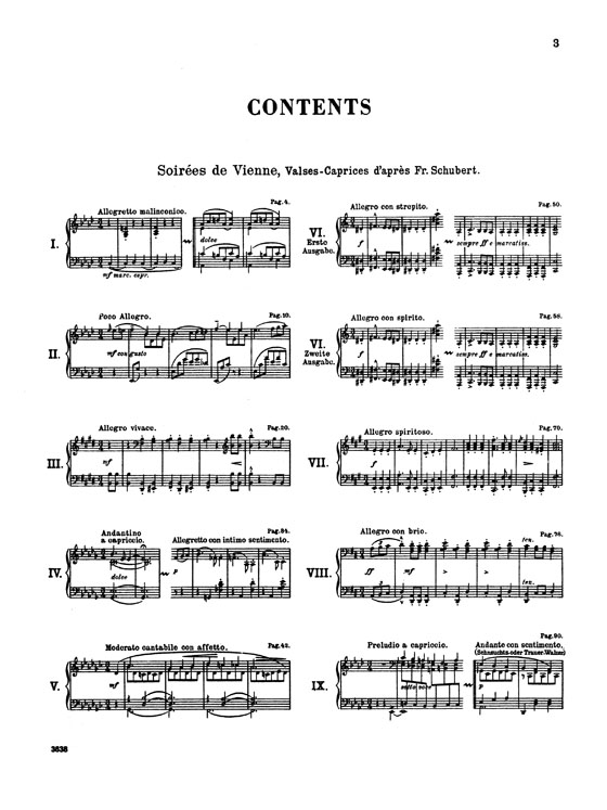Liszt【Soirees de Vienne , Complete】For Piano