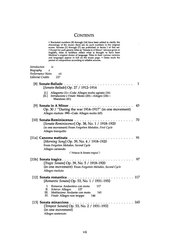 Medtner【The Complete Piano Sonatas】Series Ⅱ