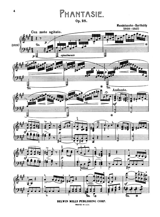 Mendelssohn【Complete Works , Volume Ⅱ】for Piano