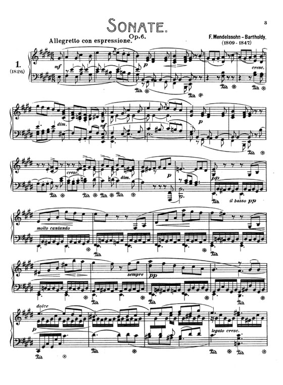 Mendelssohn 【Piano Works】Volume Ⅲ