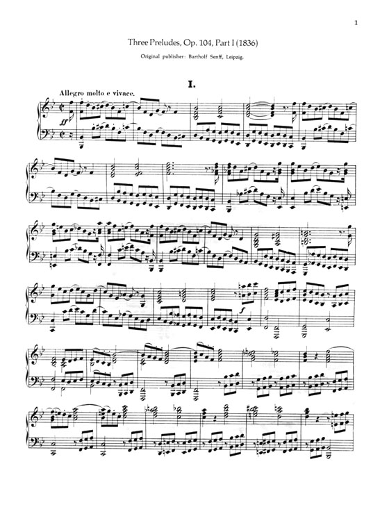 Mendelssohn【Complete Works】 for Pianoforte Solo , Vol.Ⅱ