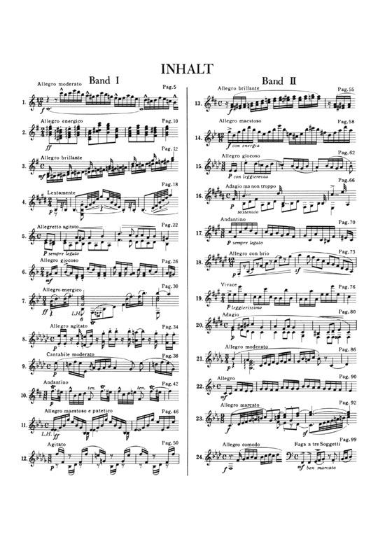 Moscheles【24 Studien , Op. 70】für Pianoforte モシェレス 24の練習曲