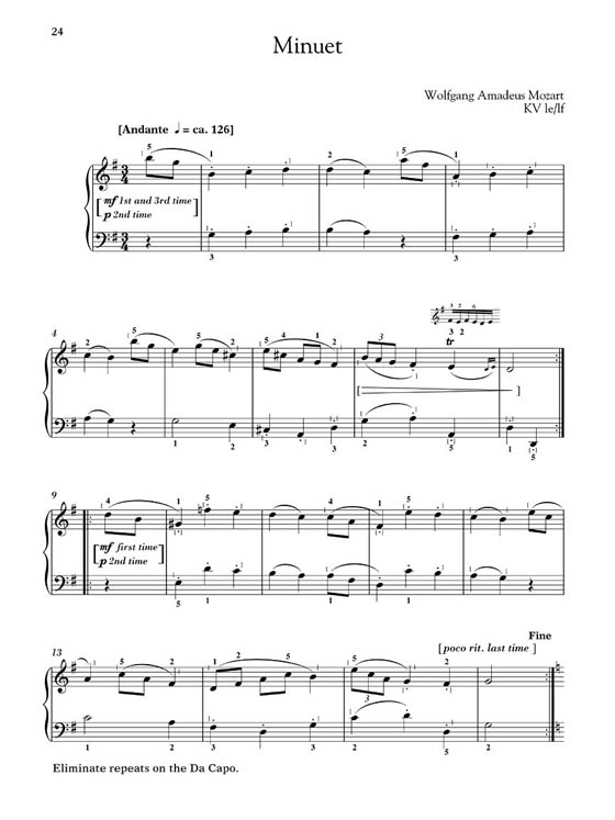 Mozart【CD+樂譜】15 Easy Piano Pieces Mozart【CD+樂譜】15 Easy Piano Pieces