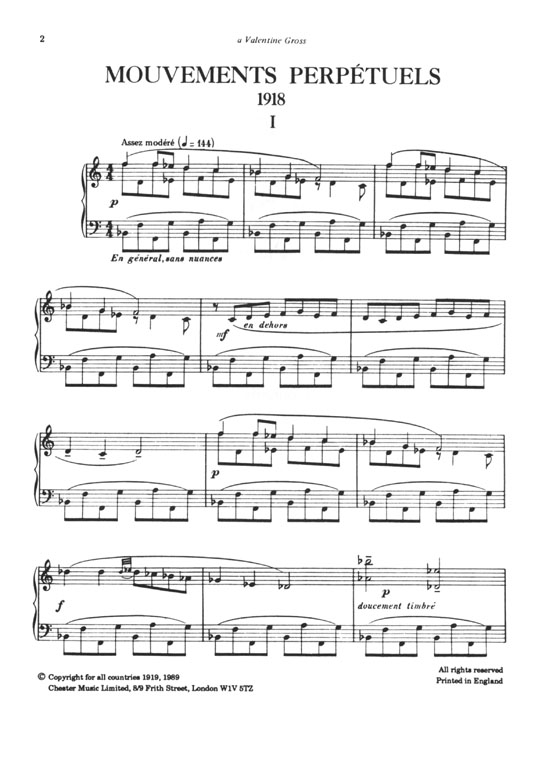 Francis Poulenc【Album of Six Pieces】for Piano