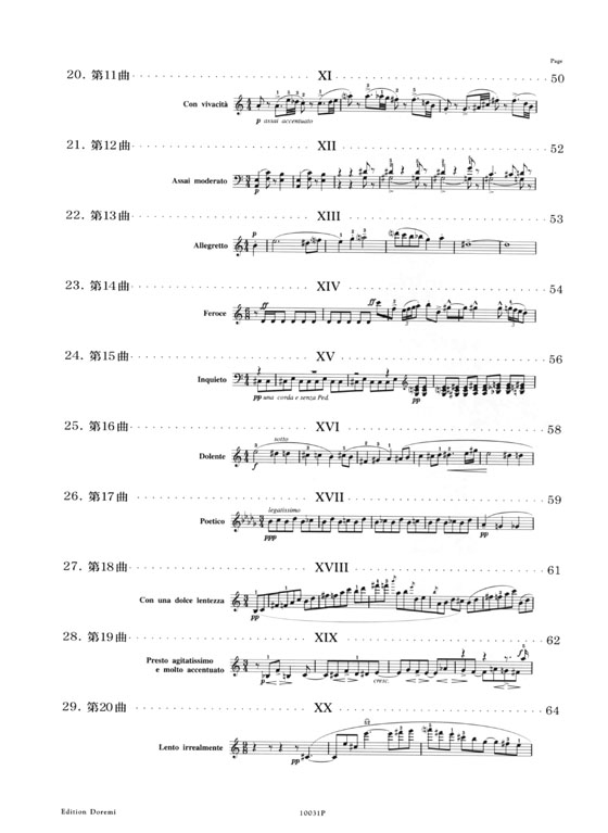 Prokofiev【Famous Pieces】for Pianoforte プロコフィエフ・ピアノ名曲集