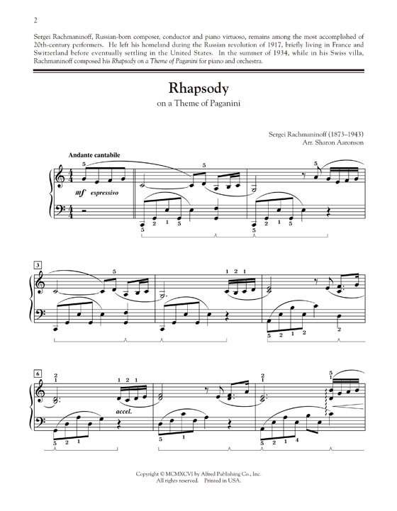 Rachmaninoff【Rhapsody on a Theme of Paganini】Piano Solo