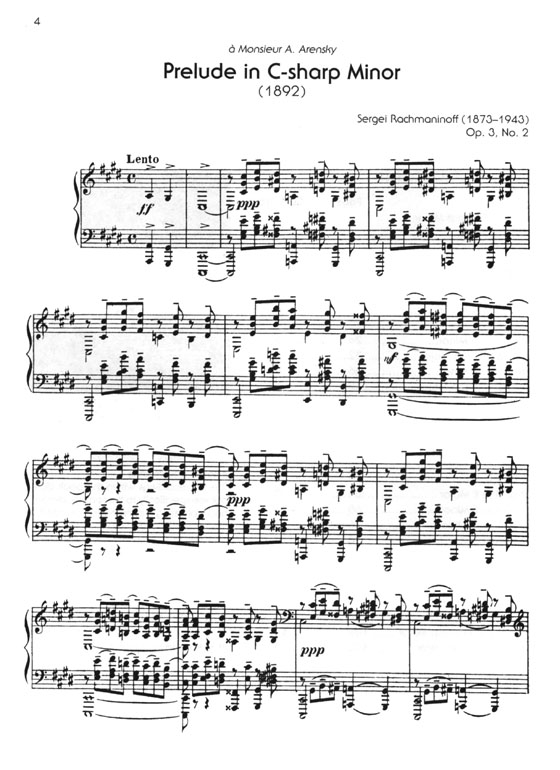 The Piano Works of Rachmaninoff , Volume Ⅰ【CD+樂譜】Preludes：Op. 3 , No. 2／Op. 23 & Op. 32 Piano Solo
