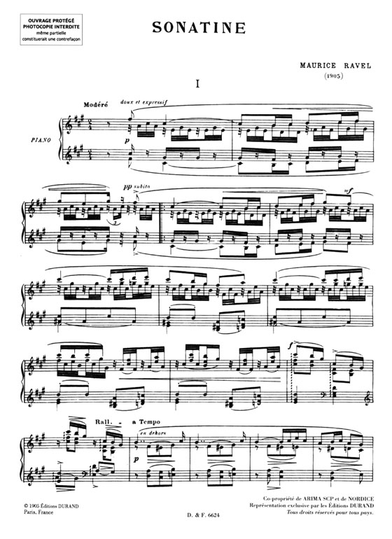 Ravel【Sonatine】Pour Piano