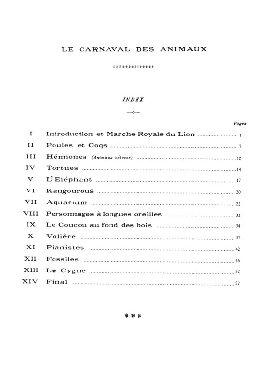 Saint-Saens【Le Carnaval des Animaux , Grande Fantaisie zoologique】Transcription Pour Deux Pianos Saint-Saens【Le Carnaval des Animaux , Grande Fantaisie zoologique】Transcription Pour Deux Pianos